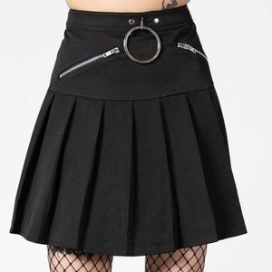 Killstar No Lip Pleated Skirt